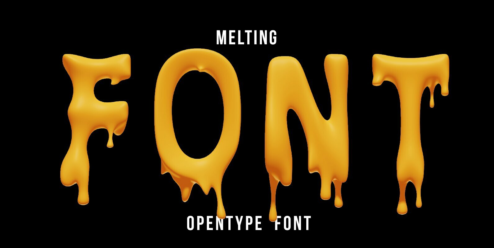 Melting SVG Font