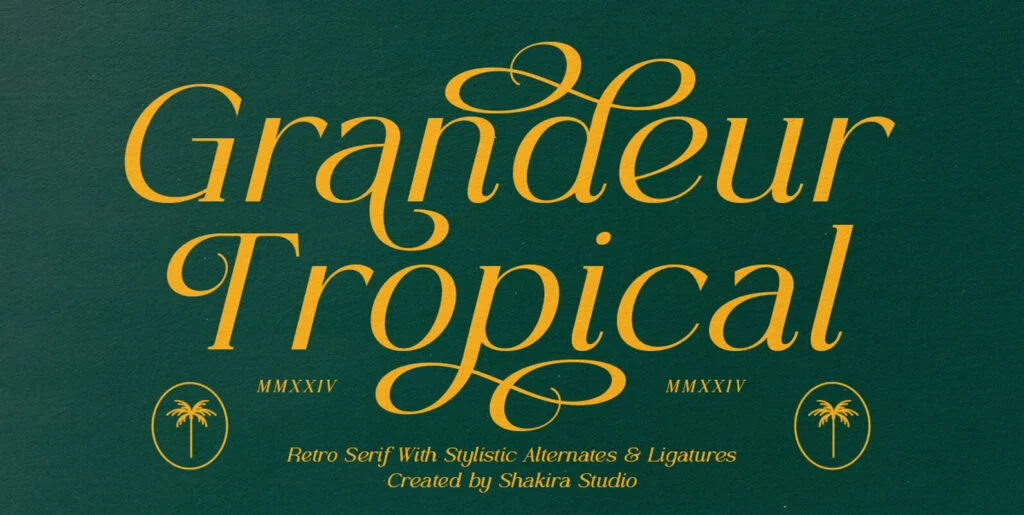 Grandeur Tropical Font - Image 1