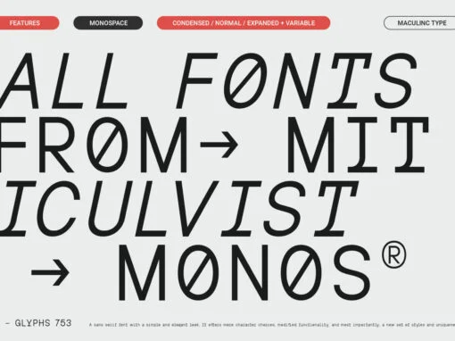 MIT Iculvist Monos Font - Image 1