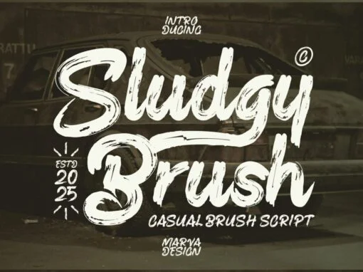 Sludgy Brush Font - Image 1